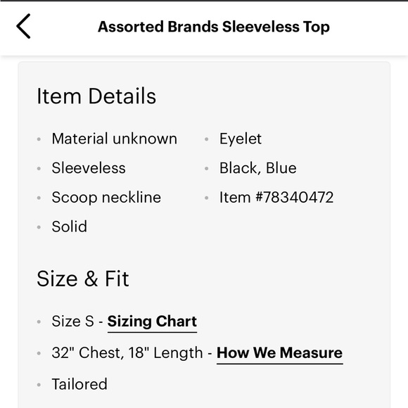 Navy Crop Top - Picture 3 of 3